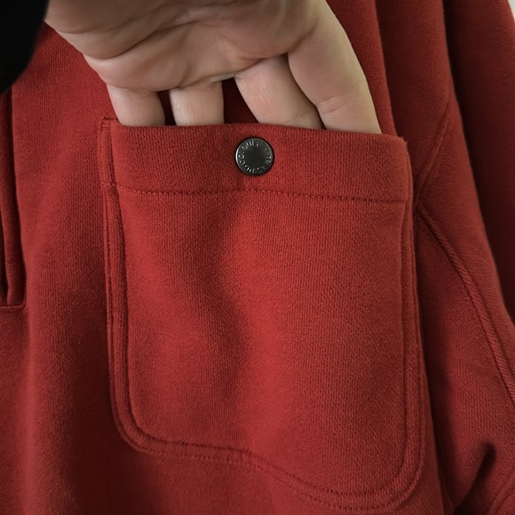 Duluth Souped-Up Waffle 1/4 Zip Mock in Red, Size 2XL - Picture 10 of 11